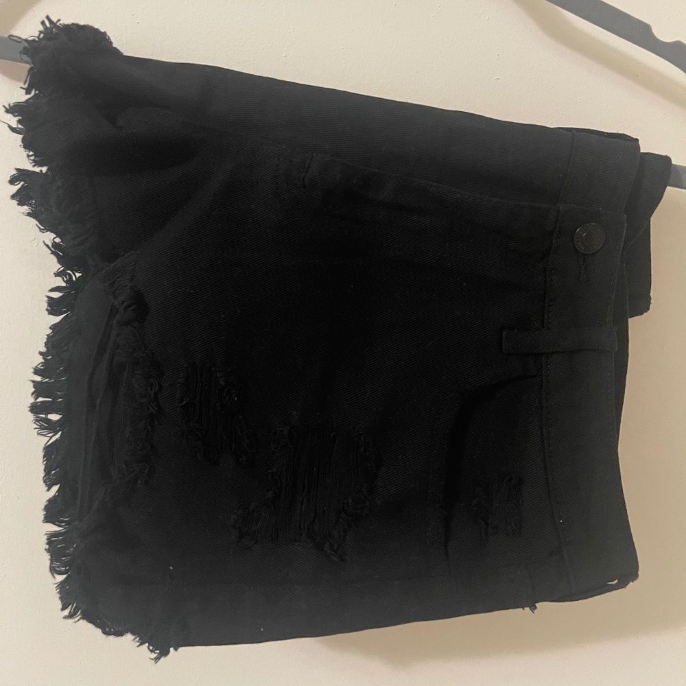 Klique B Distressed Denim Shorts